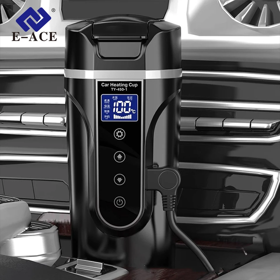 Car Heating Cup - Smart Touch LCD - Stainless Stee...