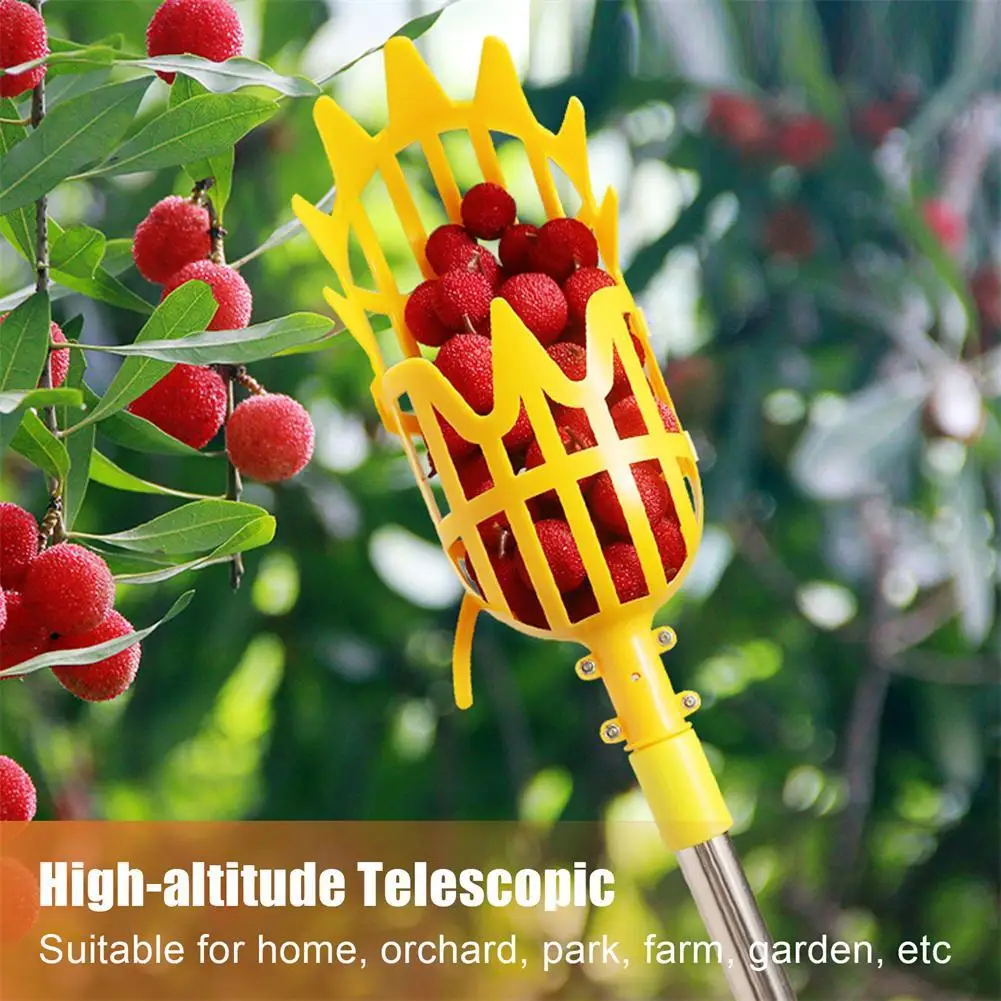 Garden Basket Fruit Picker Catcher Head Plastic Fruit Picking Tool High