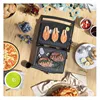4 Slice Panini Press Grill Stainless Steel Sandwich Maker with Non-Stick Double Plates Locking Lids Drip Tray Opens 180 Degrees 3