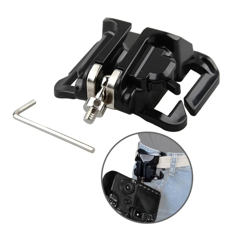 Durable Quick Release Camera Belt Clip for Secure and Comfortable Use