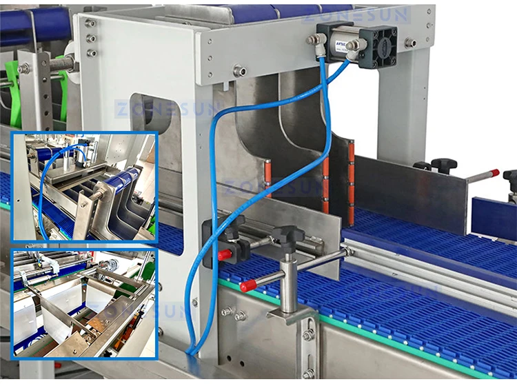 ZONESUN ZS-CPL Máquina automática de envasado y sellado de cajas de cartón 