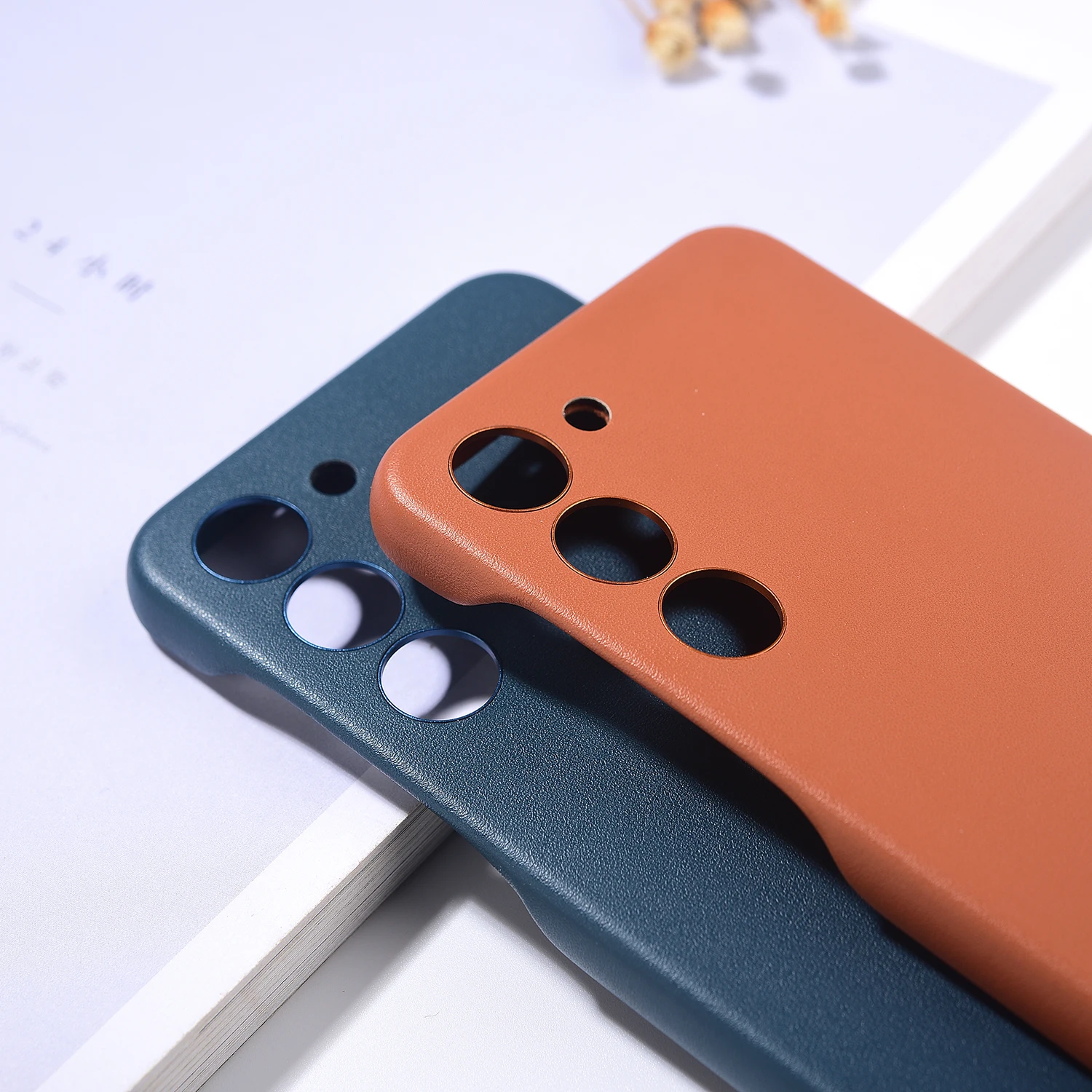 Elegant Leather Phone Case - Full Protective Shockproof Back Cover with Box