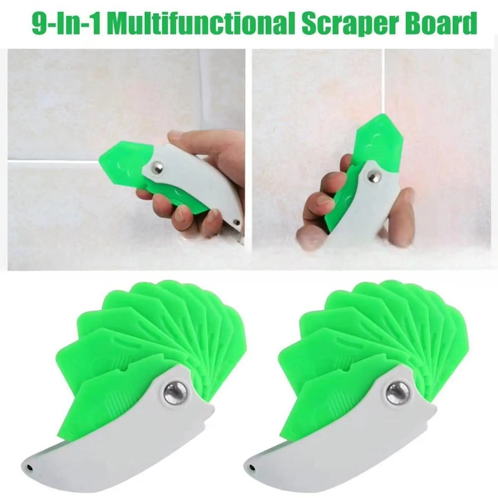 9 in 1 Caulking Tool Caulk Remover Repair Tool Sealant Scrapers Silicone Seam