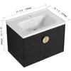 Modern 28" Floating Bathroom Vanity with Sink Wall Mounted Bathroom Vanity with Top Basin & Storage Cabinet Luxury 4