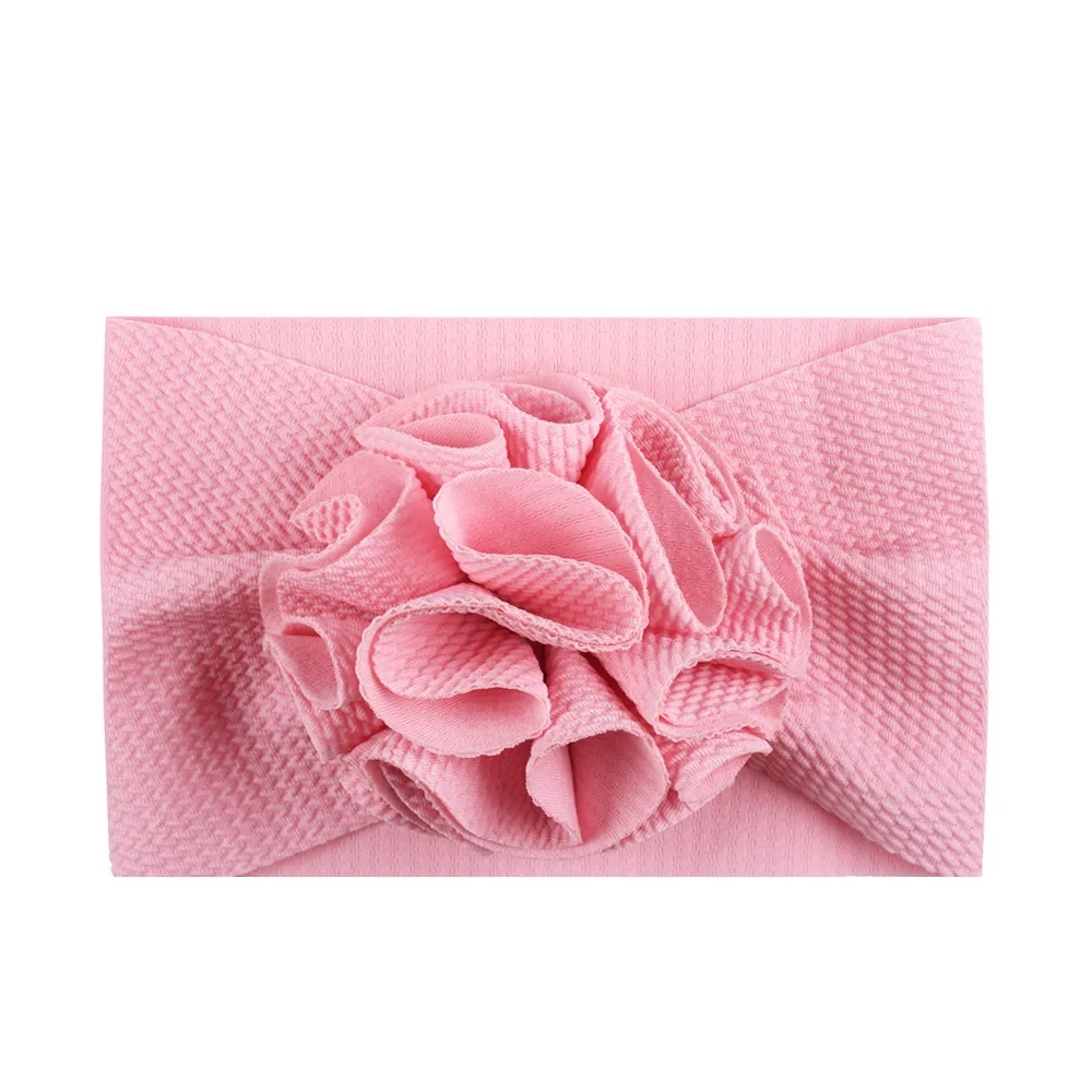 Big Flower Pom Pom Head Wrap, Baby Girl Headband, Stretchy Bow Hair bands 9 PCS for Newborn Infant Toddlers accessoriesdiy baby 