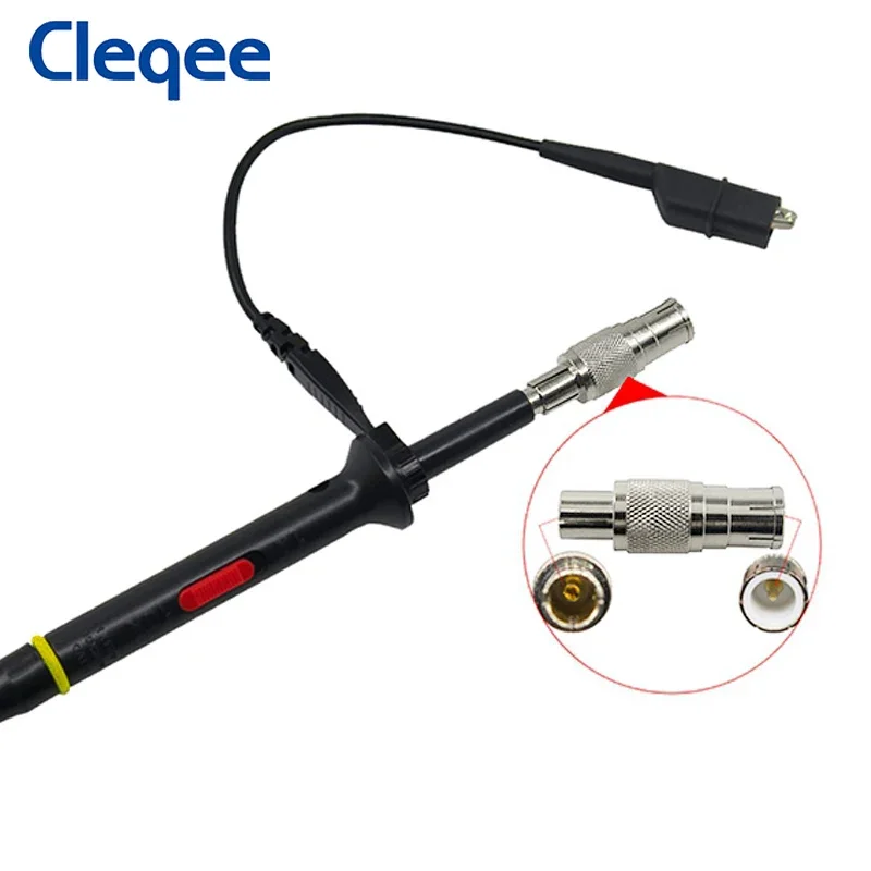 Oscilloscope Probe Cleqee P7300 300MHz Oscilloscope Probe BNC Protective Cap Safety BNC Plug Scope Probe X1/X10 DC-300MHz