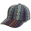 Women's Colorful Fashion Boho Hippie Hat Men's Retro Baseball Cap Striped Geometric Pattern 6