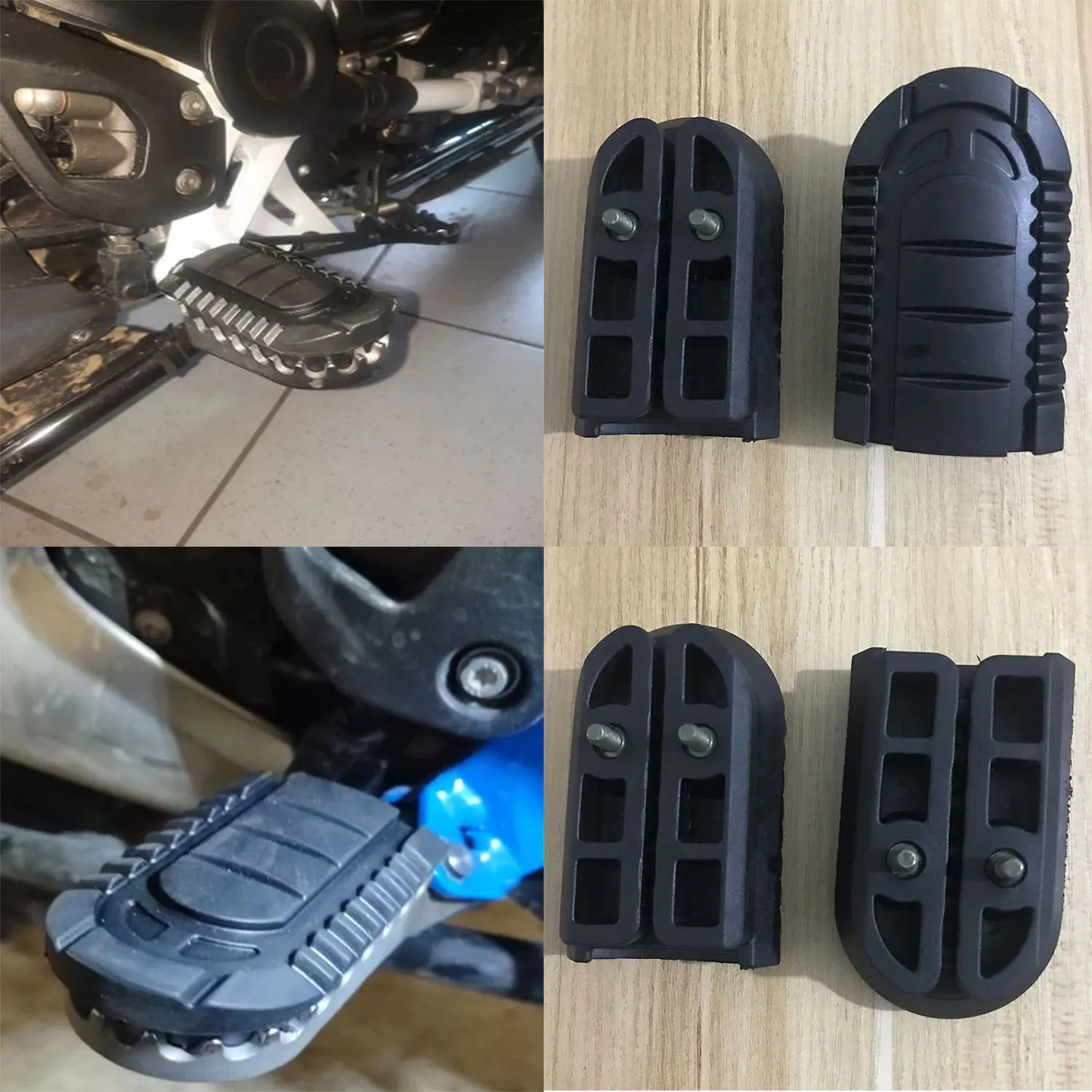 Motorcycle Foot Rests Pedals Footrest Rubber For BMW R1250GS ADV R 1250 GSA F650GS For Benelli TRK502 BJ500GS-A TRK 502 502X 251 motorcycle footrests,motorcycle foot pedals