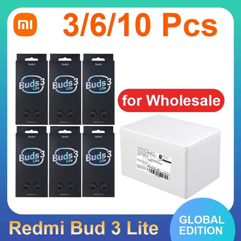 3/6/10 шт., беспроводные наушники-вкладыши для Xiaomi Redmi Buds 3 Lite