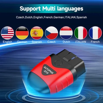 AUTOPHIX 3210 Bluetooth OBD2 Scanner Car Code Reader OBD 2 Scan Diagnostic Tools Battery Test Alarm Setting Performance Test 6