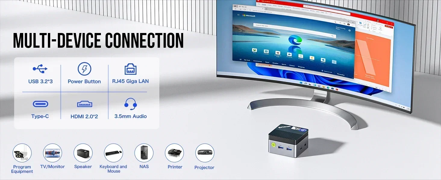 GMKtecミニpc N97Windows 11 Pro 12GB+256GB GMKtec Mini PC, 12GB RAM 256GB SSD, Intel Alder Lake N97 (up