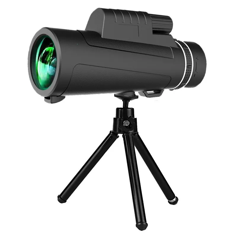 야생 동물 관찰 및 여행 캠핑 하이킹용 고출력 단안 망원경, 10*42mm, 12*50mm