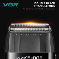 VGR Tondeuse à cheveux Professionnelle 9000 tr/min Tondeuse à cheveux Sans fil Machine de coupe de cheveux Rechargeable Métal To 4