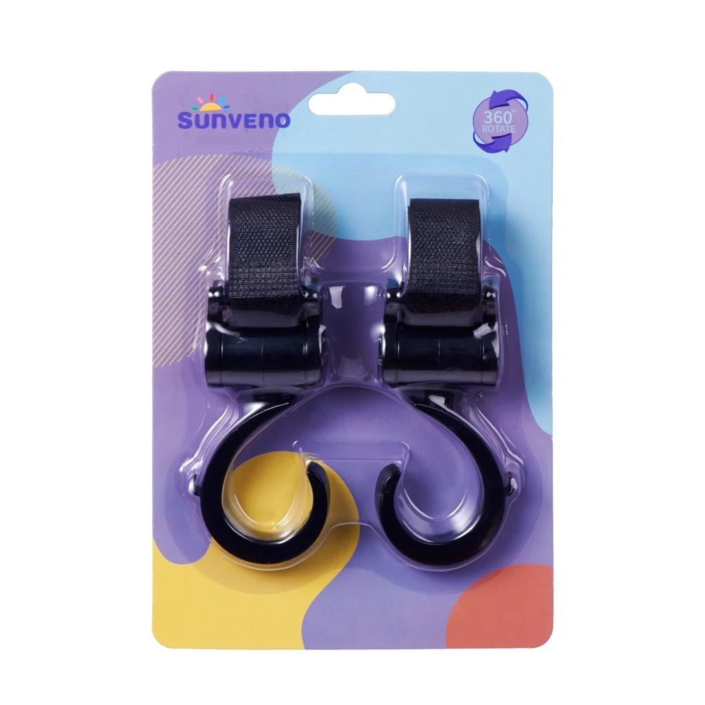 Baby Stroller Hooks Pram Rotate 360 Diaper Bag Hanger Baby Kids Activity Gear Stroller Accessories 2pcs/set