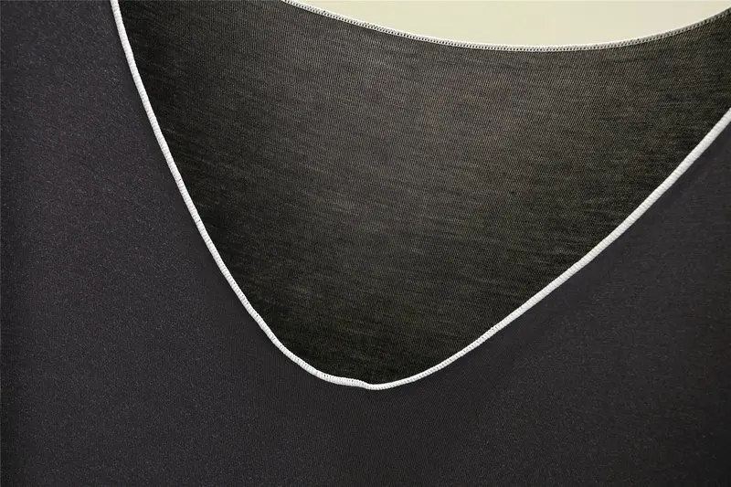 Casual V-ausschnitt Nachtwäsche Kleid Einfarbig Kurzarm frauen Nachthemden Sommer Nachthemd Weibliche Lounge Hause Tragen Nacht Hemd – Detail 11