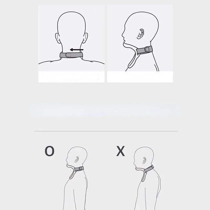 Neck Stretcher Neck Collar and Adjustable Fixed Neck Brace To Prevent Head Low Ergonomic Posture Corrector Neck Traction Device