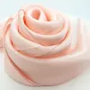 100% Pure Silk Hair Scarf Women Bandana 65cm Female Solid Color Handkerchief Women's Natural Silk Square Neckerchief Lady Gift 1