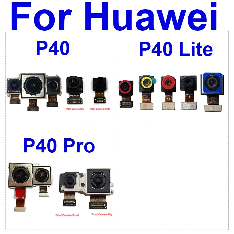 

Rear Front Camera Flex Cable For Huawei P40 P40Lite P40Pro Back Main Big TOF Ultrawide Front Small Camera Ribbon Connector Parts