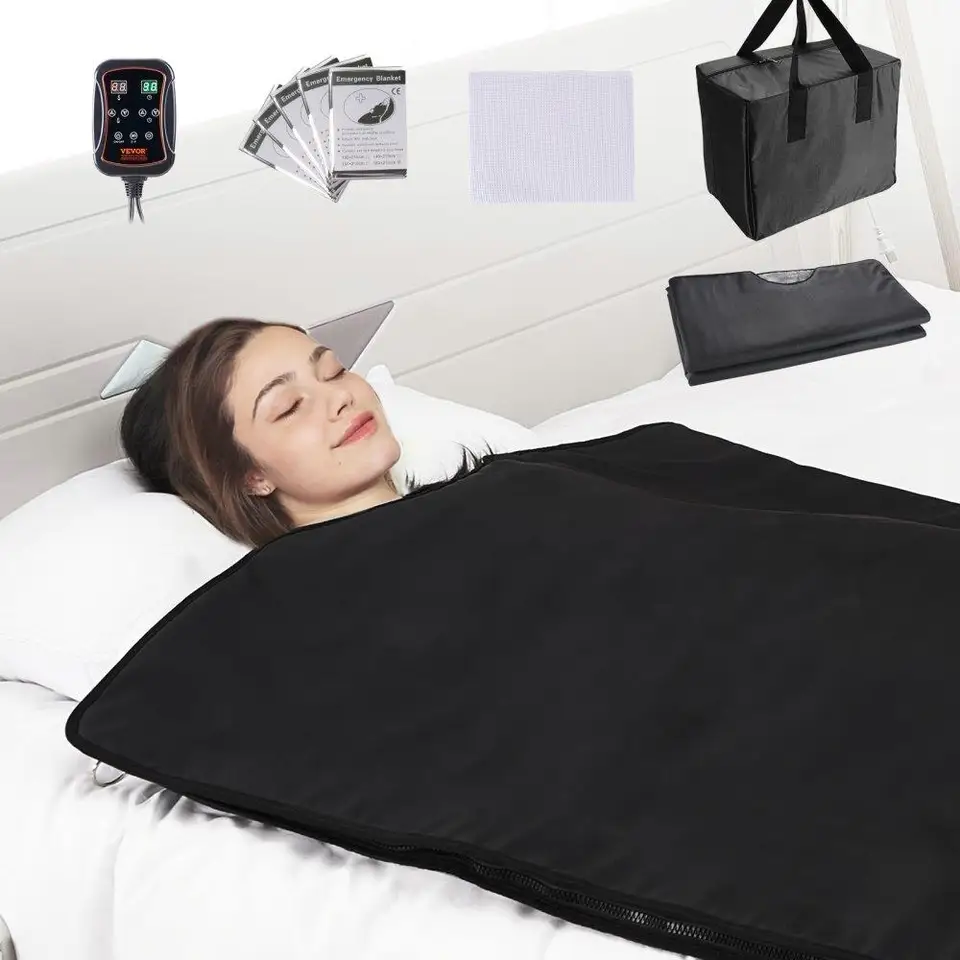 Portable Far Infrared Sauna Detox Blanket with Timer