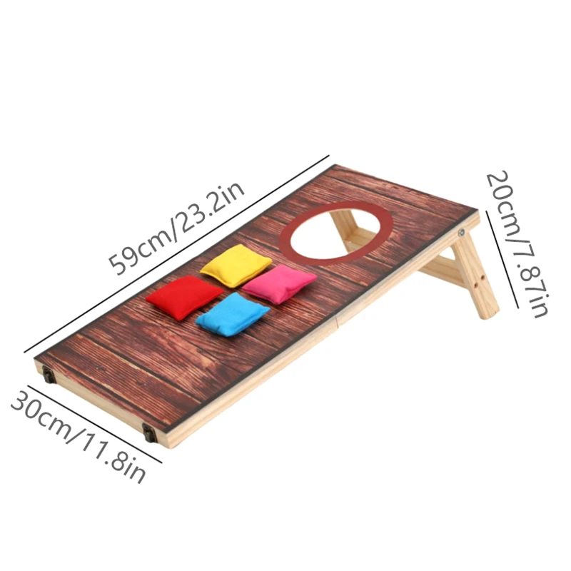 Cornhole Set Outdoor Game Carrying Case Foldable Cornhole Game For Kids And Adult Indoor Or Outdoor Backyard Toss Games