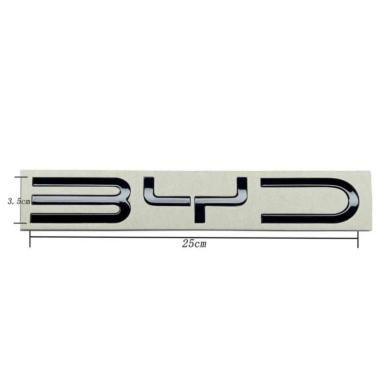 Car Stickers Car Fender Emblem Badge 3D ABS Chrome Black BYD Emblem Letters Stiker Car Trunk Badge for BYD SEAL QIN HAN SONG Plus ATTO3 SEAL U