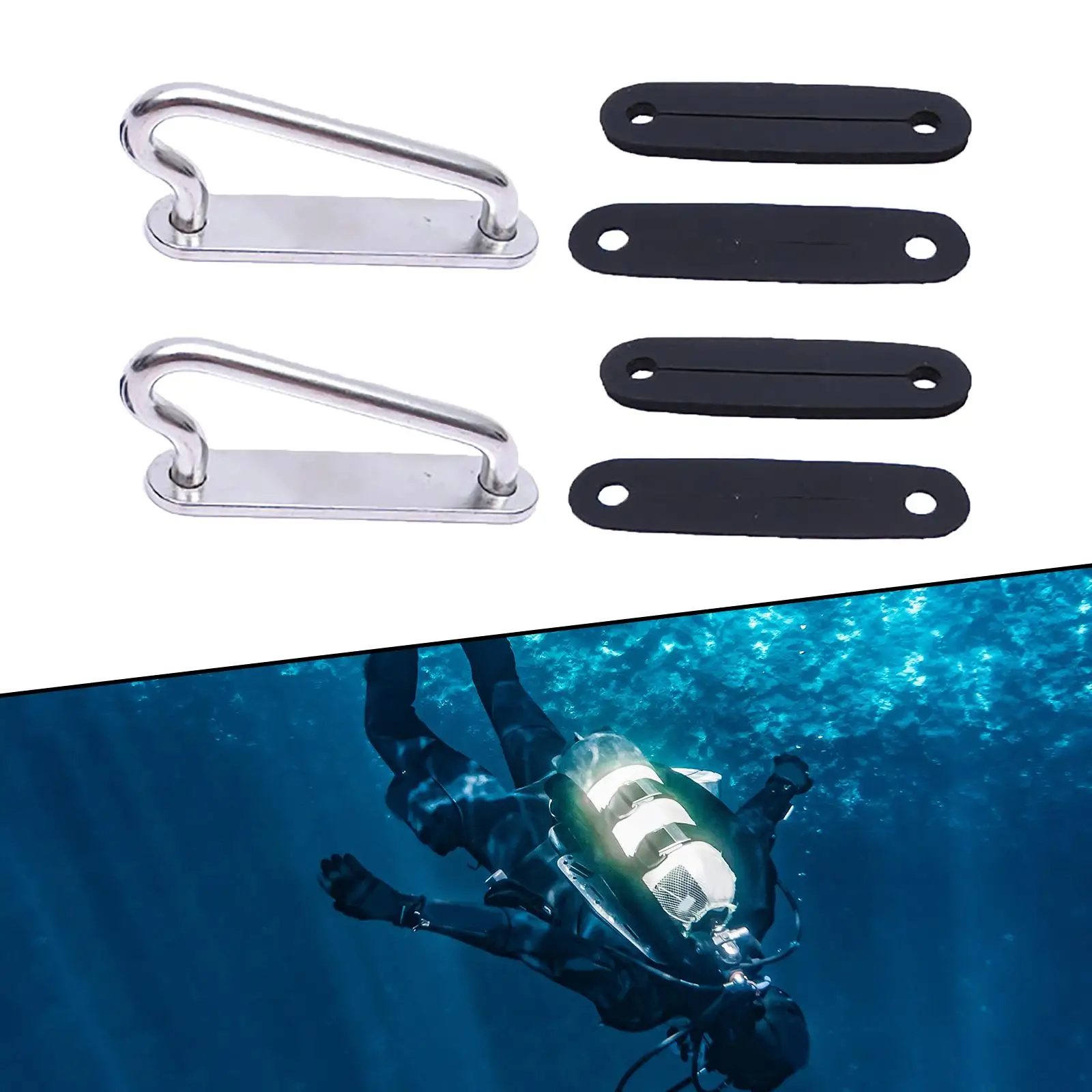 

Diving Webbing Harness Belt Retainer Holder Stopper Weight Belt Slide Buckle