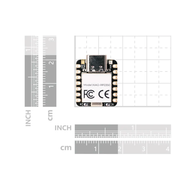 5pcs/1pc Seeed Studio XIAO RP2350 Development Board Module Raspberry Pi MicroPython 150MHz Arm Cortex-M33 and Hazard3 RISC-V