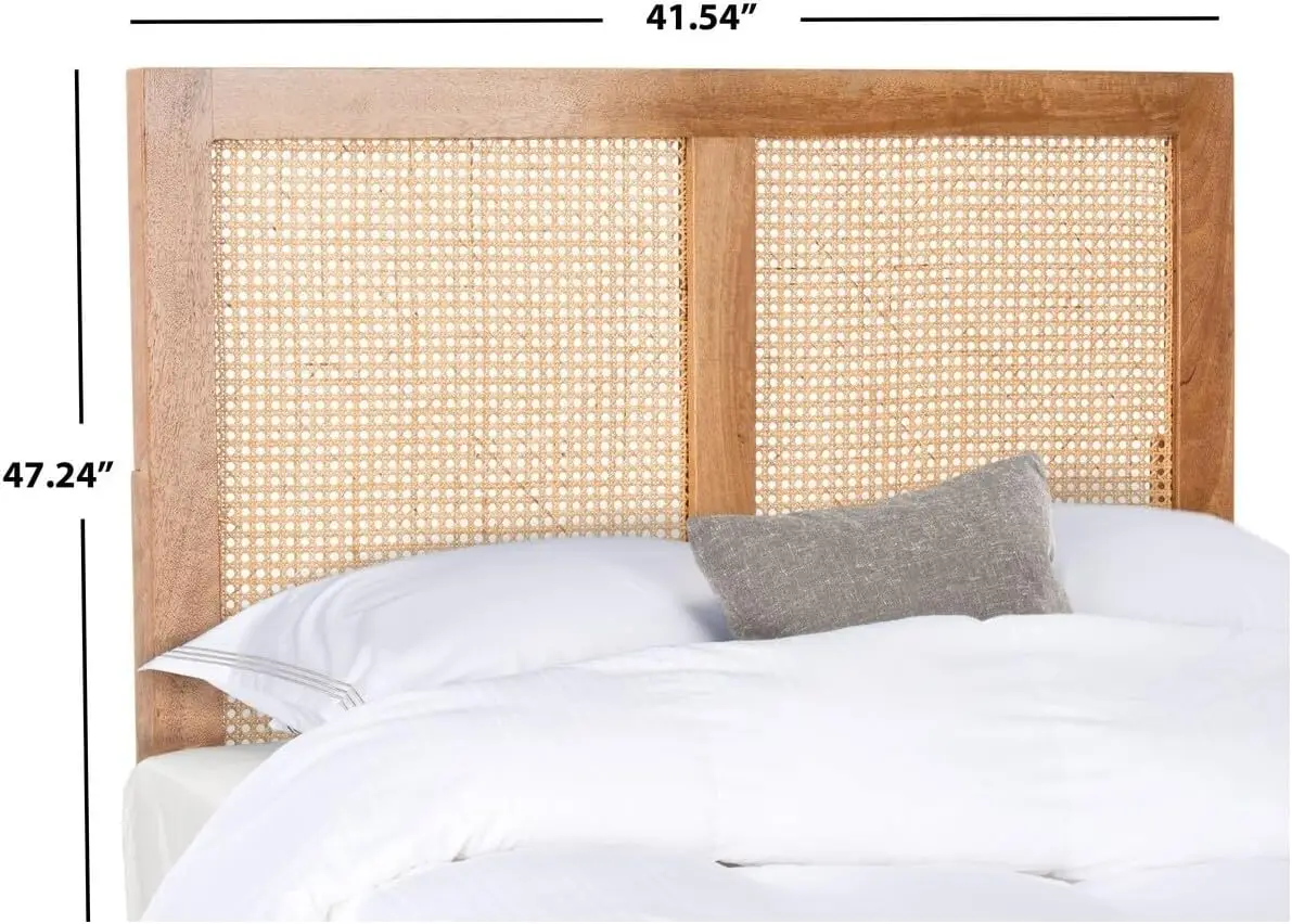 Home Collection Vienna Natural Cane Twin Headboard Platform