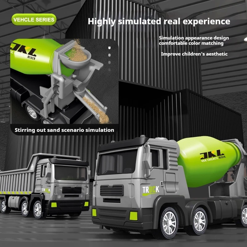 

Cross-border Simulation 20cm Alloy Inertial Engineering Vehicle Excavator Sliding Bulldozer Children's Toy Holiday Gift Toy Car