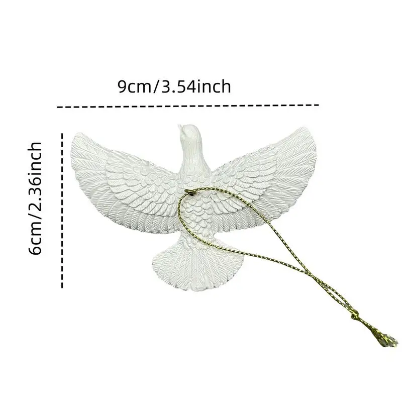 Pigeon Ornament Lifelike Friendship Seasonal Pendant Home Decoration for Party DIY Family