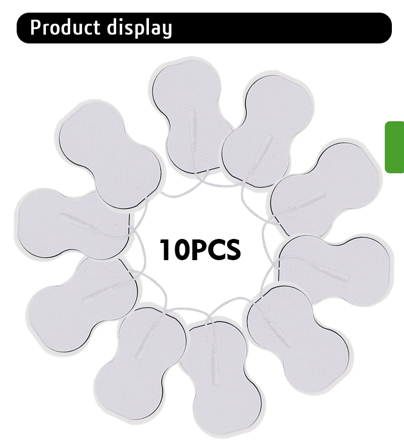 Electrode Pads Stimulator 10pcs/lot Electrode Pads Tens Electrodes for Tens Digital Therapy Machine Massager 5x5cm Nerve Stimulator with 2mm Plug