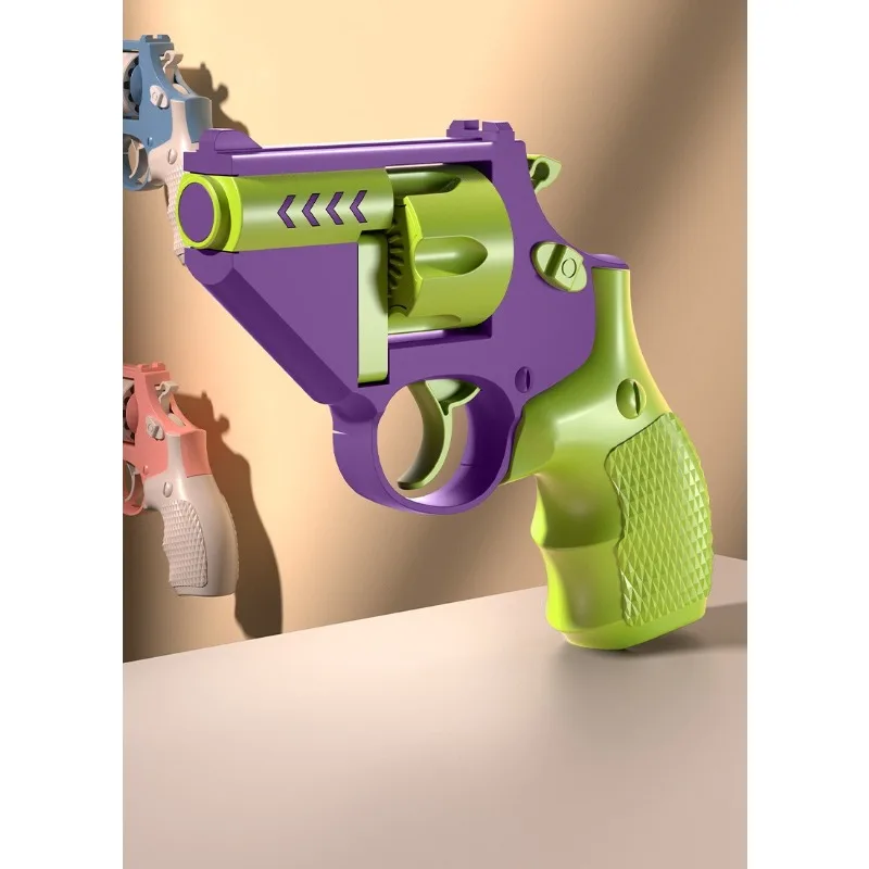 Children's and Adults' Indoor/outdoor Stress-relief Rotating Interactive Toy Gun (disasable) Boys' Holiday Gift of Choice