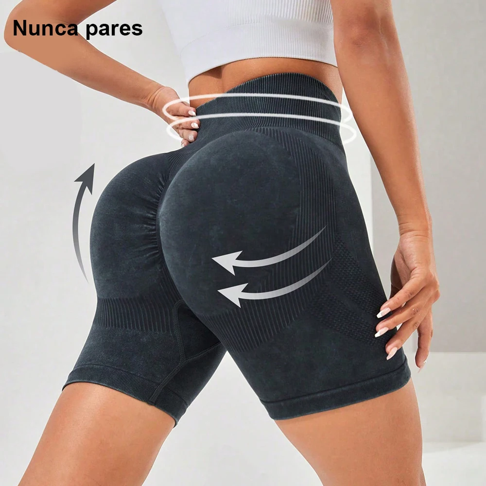 High Waist Casual Stretch Side Ruche Detail Workout Solid Leggings Shorts Pants $5Each