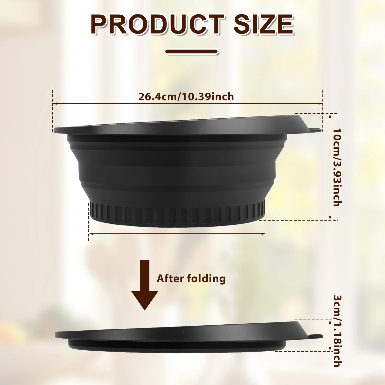 Silicone Foldable Facial Ice Bath Basin for Skincare