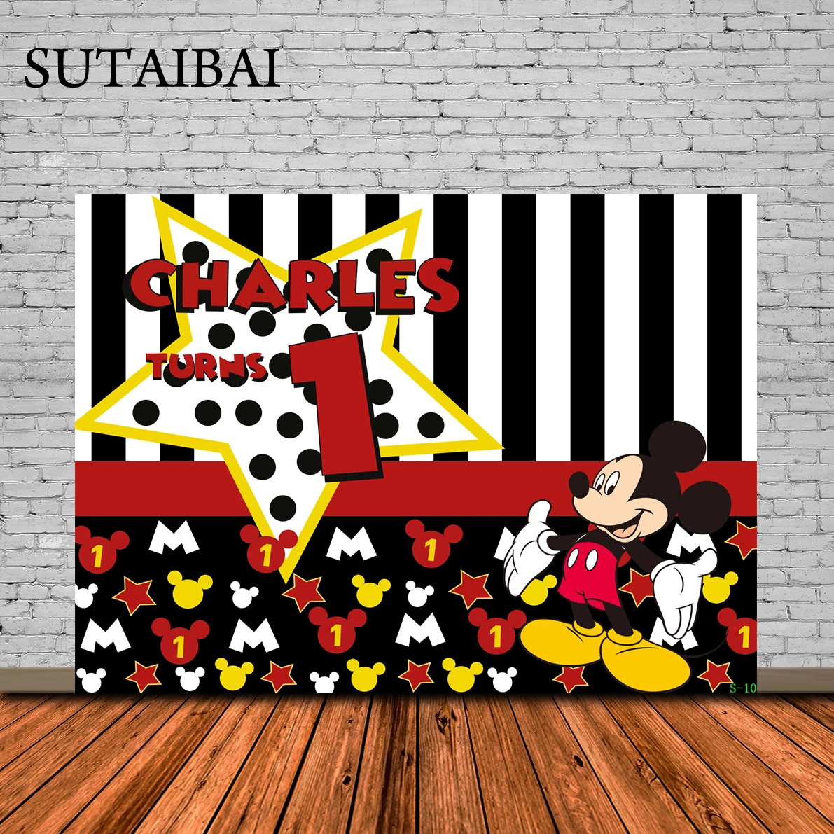 

Disney Cartoons Mickey Mouse Black Red Girl Boy Photography Background Photo Shootings Backdrop Baby Birthday Party Props
