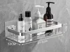 Bathroom Square Basket Suction Wall Space Aluminum Shower Room Rectangular Perforation-free Bathroom Corner Shelf 6