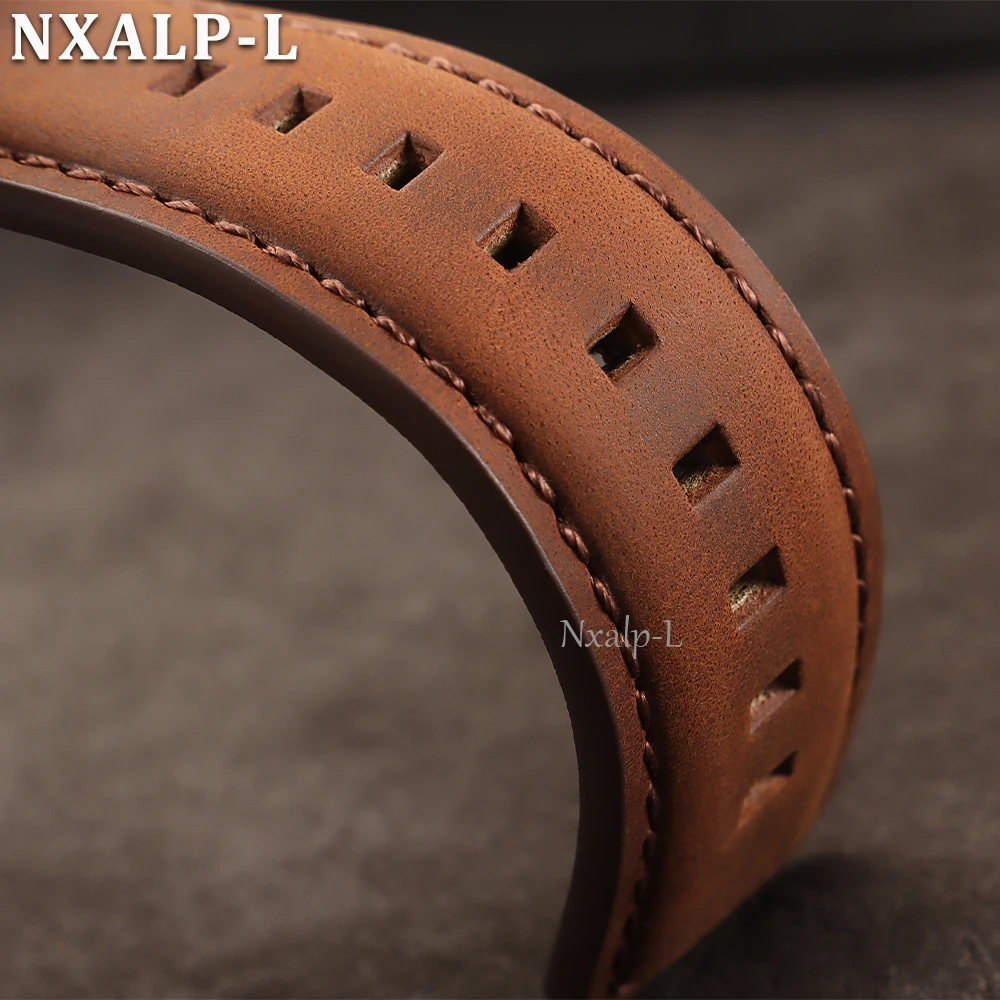 Premium Crazy Horse Leather Wristband - Matte Cowhide 28mm Men's Accessory
