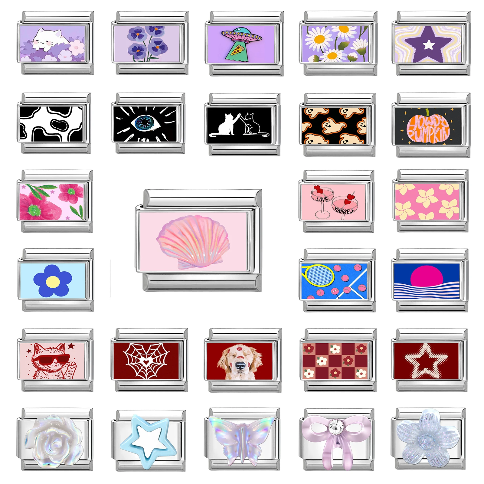 Y2k Colorful Charm Links Bracelet