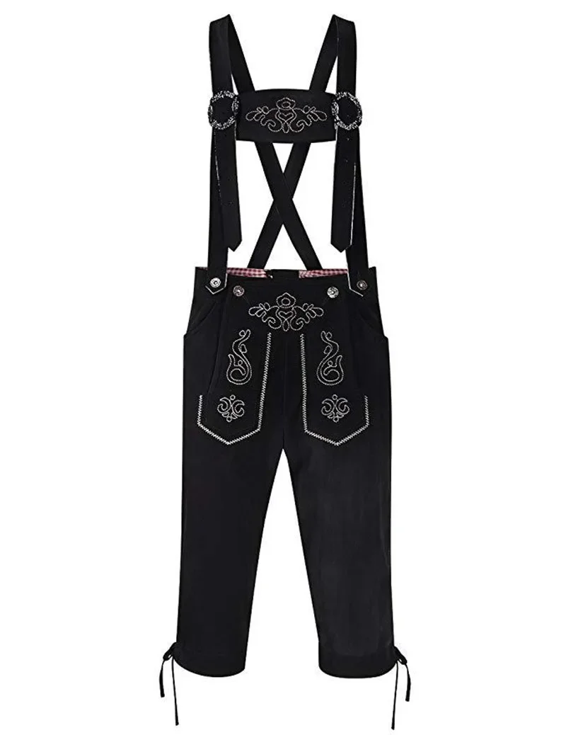 Adult Men Women Germany Oktoberfest Pants Traditional Bavarian Beer Man Lederhosen Shorts Halloween Party Cosplay Costume men festival costume set