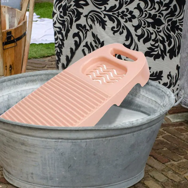 Large WashboardHand Wash Household Wash Board Thick And Non-Slip With Soap Trough High Quality Hand Laundry Board