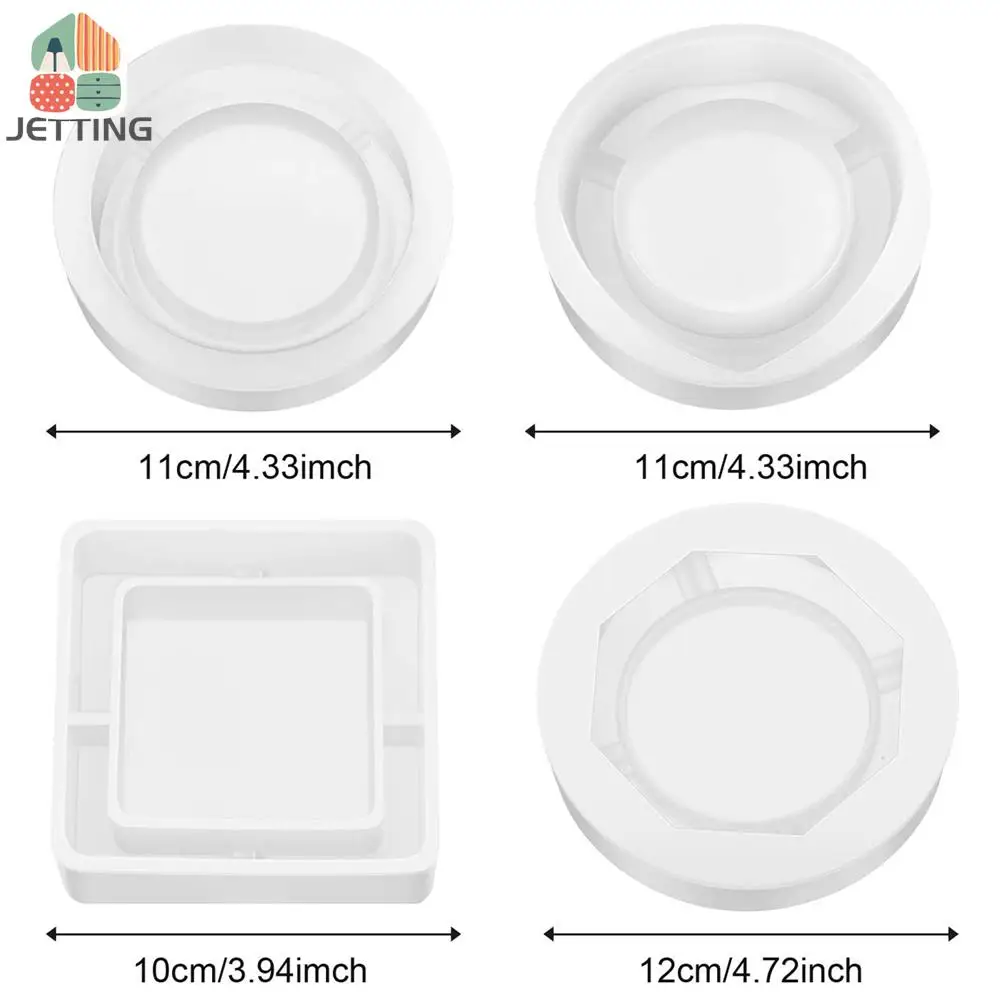 Silicone mold square round ashtray resin tray for making DIY art crafts home decoration