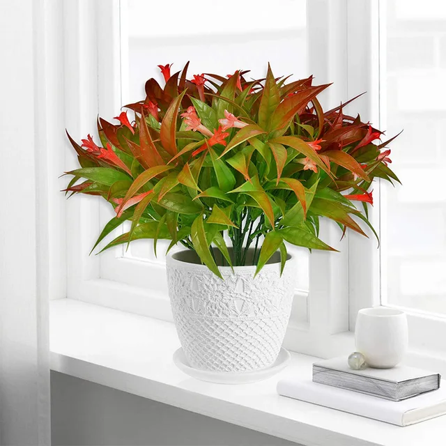 34 Cm -Es Mesterséges Virágok Dekoráció Hálószoba Petunia Reggeli Dicsőség Hamis Kerti Edényekhez És Ültetvények Otthoni Esküvői Szerszám - Image 3