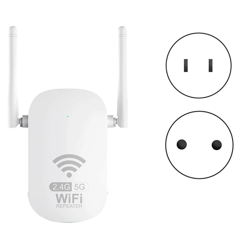 Ripetitore Wifi Wlan Ac1200 Ripetitore Wifi Dual Band 2.4Ghz + 5Ghz Con Ripetitore/Amplificatore Router Con 2 Antenne