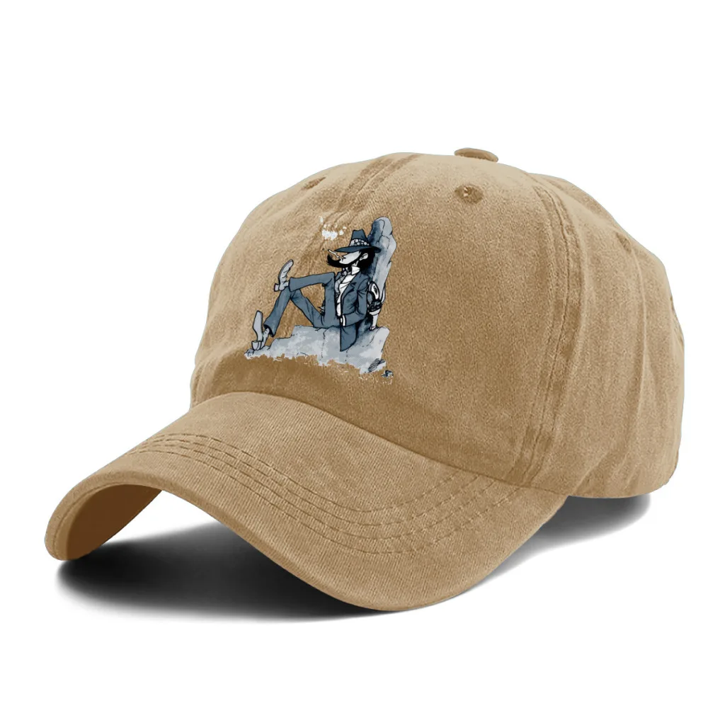 

Smokes Baseball Caps Peaked Cap Lupin the Third TV Series Sun Shade Hats for Men Women