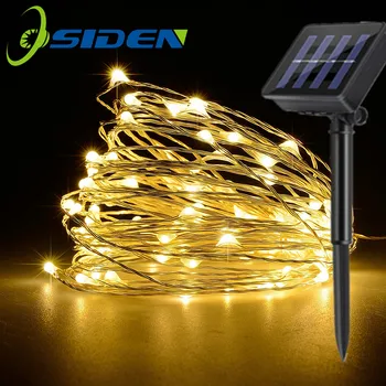 LED 태양 요정 조명 램프 야외 7M 12M 22M LED 문자열 방수 휴일 파티 화환 태양 정원 크리스마스 조명, 태양광 조명 태양열 조명