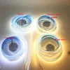 1/2/3/4/5m/lot 10mm PCB 2835 SMD 1200 LED Strip tape  DC12V 24V  ip20 Non waterproof Flexible Light 240 leds/m, White Warm White 3