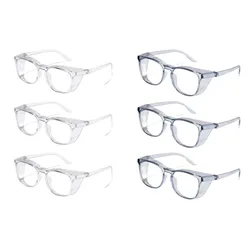 6pcs Stylish Unisex TR90 Goggles - Anti - Fog, Windproof, Sand and Pollen Protection (6PCS wg)