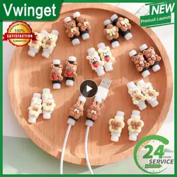 1PCS Breathable Data Line Protective Sleeve Durable Wear-resistant Cable Protector Cover Dirt-resistant Charger Cord Winder