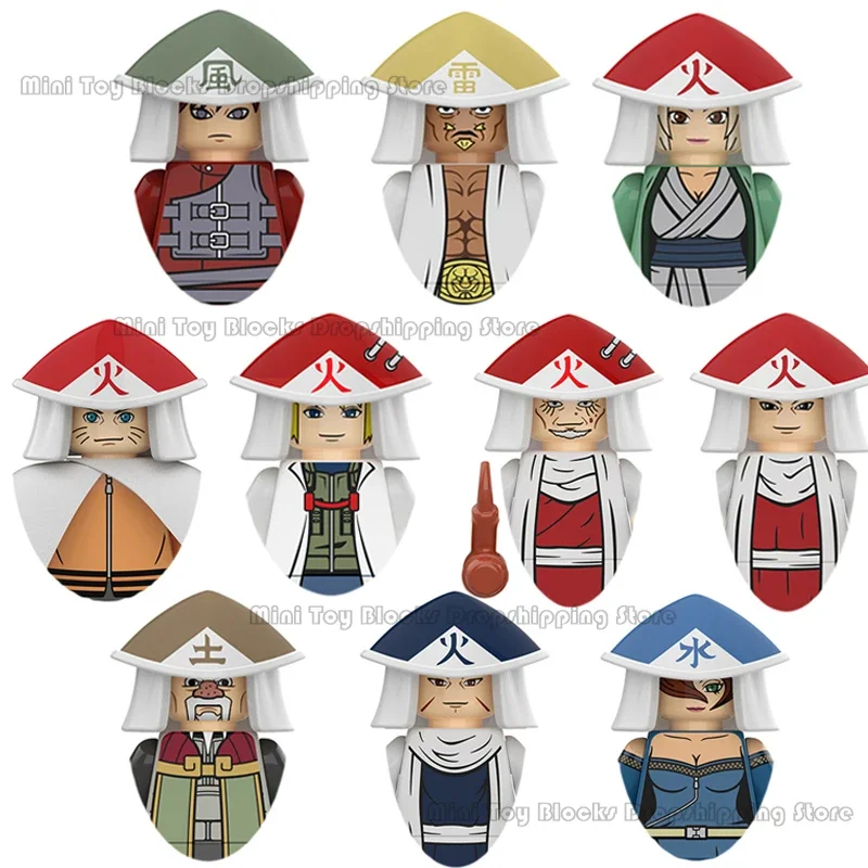 

KDL810 Narutos Building Blocks Anime Bricks Hashirama Tobirama Gaara Tsunade Mini Action Toy Figures Assembly Toys Birthday Gift