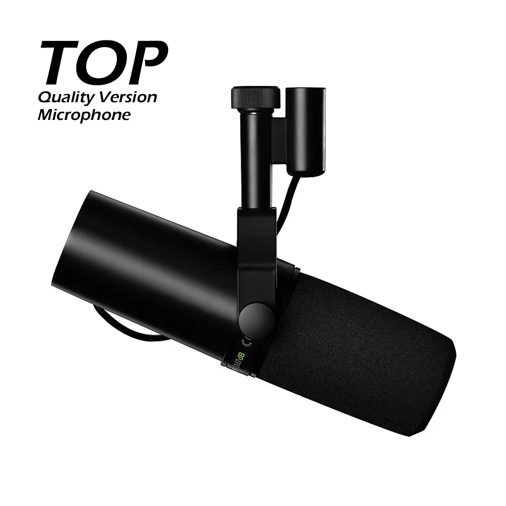 TOP Quality SM7DB Dynamic Vocal Microphone Built-in Preamp Selectable Frequency Response For Podcasting Recording Broadcasting